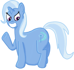 Size: 246x232 | Tagged: derpibooru import, fat, safe, simple background, solo, the great and bountiful trixie, transparent background, trixie