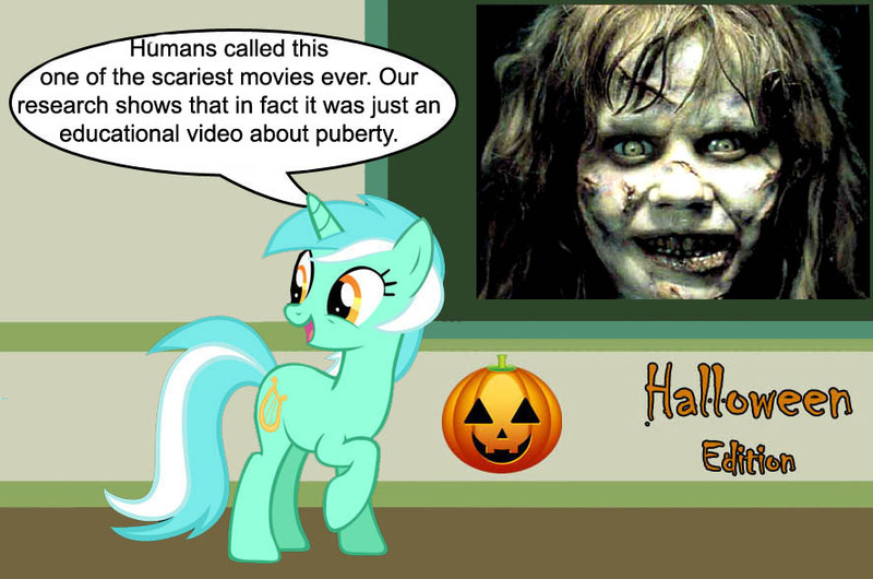 Size: 887x588 | Tagged: chalkboard, derpibooru import, halloween, human studies101 with lyra, lyra got it right, lyra heartstrings, meme, photo, safe, the exorcist