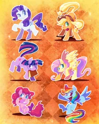 Size: 800x1000 | Tagged: apple, applejack, artist:phuijl, book, derpibooru import, fluttershy, mane six, pinkie pie, rainbow dash, rarity, safe, twilight sparkle