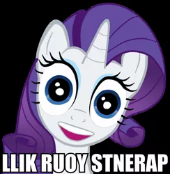 Size: 936x960 | Tagged: derpibooru import, eyes, image macro, nightmare fuel, overly attached girlfriend, rarity, safe