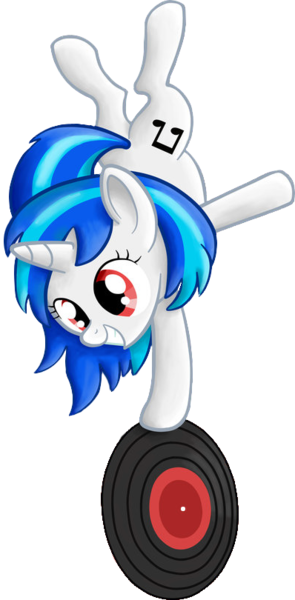 Size: 398x810 | Tagged: safe, artist:themightysqueegee, derpibooru import, vinyl scratch, filly, record