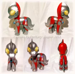 Size: 900x885 | Tagged: artist:deekary, custom, derpibooru import, irl, photo, ponified, safe, toy, ultraman