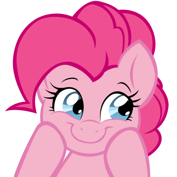 Size: 1500x1500 | Tagged: safe, artist:internationaltck, artist:joey darkmeat, derpibooru import, pinkie pie, earth pony, pony, simple background, smiling, solo, transparent background