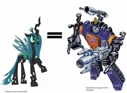 Size: 1060x775 | Tagged: bombshell, derpibooru import, image macro, insecticons, meme, meta, queen chrysalis, safe, transformers