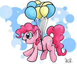 Size: 839x698 | Tagged: artist:rawrcharlierawr, balloon, derpibooru import, pinkie pie, safe, then watch her balloons lift her up to the sky, tumblr