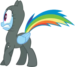 Size: 10000x8940 | Tagged: absurd resolution, artist:iamcommando13, clothes, derpibooru import, hoodie, hoodie ninja, rainbow dash, safe, shocked, simple background, solo, transparent background, vector