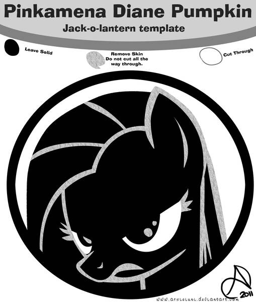 fluttershy pumpkin stencils