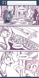 Size: 600x1200 | Tagged: suggestive, artist:johnjoseco, derpibooru import, pinkie pie, princess celestia, princess luna, alicorn, earth pony, pegasus, pony, ask princess molestia, princess molestia, angry, bottle, clothes, comic, crown, female, flying, folded wings, food, frown, goggles, hat, i came, implied orgasm, jewelry, looking at each other, mare, open mouth, racing, regalia, sitting, smiling, speech bubble, spread wings, tumblr, uniform, wings, wonderbolts, wonderbolts uniform, yelling