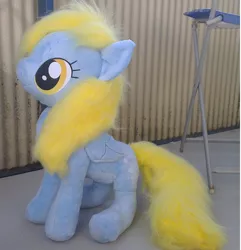 Size: 1744x1808 | Tagged: safe, artist:epicrainbowcrafts, derpibooru import, derpy hooves, pegasus, pony, female, irl, mare, photo, plushie, solo