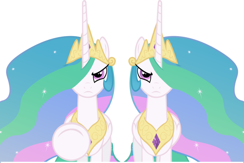 Size: 9000x6000 | Tagged: absurd resolution, artist:lazypixel, clone, derpibooru import, princess celestia, safe, serious face, simple background, thread, transparent background, vector