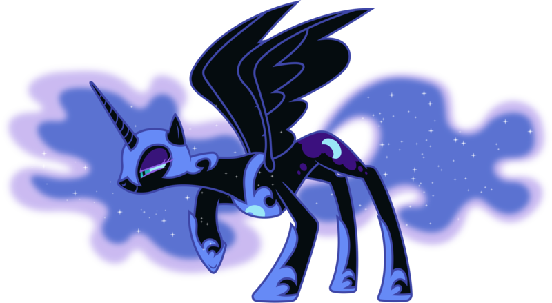 Size: 7510x4120 | Tagged: safe, artist:90sigma, derpibooru import, nightmare moon, alicorn, pony, absurd resolution, simple background, smug, solo, transparent background, vector