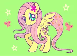 Size: 2421x1763 | Tagged: safe, artist:termanianstar, derpibooru import, fluttershy, pegasus, pony, female, looking at you, mare, solo