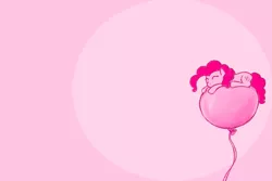 Size: 1801x1200 | Tagged: artist:poptart36, balloon, balloon sitting, derpibooru import, micro, pinkie pie, prone, safe, sleeping, then watch her balloons lift her up to the sky, wallpaper