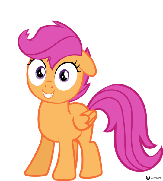 Size: 3932x4368 | Tagged: safe, artist:kuren247, derpibooru import, scootaloo, happy, smiling