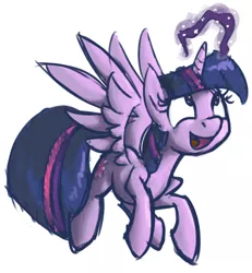 Size: 728x789 | Tagged: safe, artist:derkrazykraut, derpibooru import, twilight sparkle, twilight sparkle (alicorn), alicorn, pony, female, magic, mare