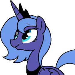 Size: 796x793 | Tagged: artist:strangiesleepy, derpibooru import, princess luna, s1 luna, safe, simple background, solo