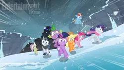 Size: 510x287 | Tagged: safe, derpibooru import, edit, edited screencap, screencap, king sombra, pony, umbrum, the crystal empire, spoiler:s03, googly eyes, running away