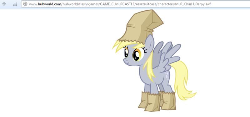 Size: 842x394 | Tagged: derpibooru import, derpy hooves, hubworld, nightmare night, paper bag wizard, safe, text