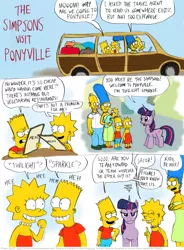 Size: 811x1102 | Tagged: safe, artist:kturtle, derpibooru import, twilight sparkle, bart simpson, comic, crossover, homer simpson, lisa simpson, maggie simpson, marge simpson, the simpsons, this will end in tears, twilight (series)