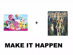 Size: 1170x895 | Tagged: applejack, avalon: web of magic, crossover, derpibooru import, exploitable meme, fluttershy, make it happen, mane six, meta, pinkie pie, rainbow dash, rarity, safe, twilight sparkle