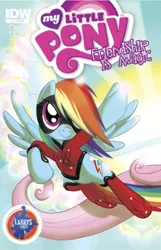 Size: 413x640 | Tagged: artist:amy mebberson, atomic rainboom, comic, cover, derpibooru import, fluttershy, idw, idw advertisement, official, official comic, rainbow dash, safe