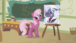 Size: 1060x596 | Tagged: cheerilee, cheerilee's clipboard meme, derpibooru import, exploitable meme, hoity toity, meme, ponyville schoolhouse, safe