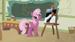 Size: 1280x720 | Tagged: cheerilee, cheerilee's clipboard meme, derpibooru import, exploitable meme, meme, michael jackson, ponyville schoolhouse, safe