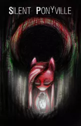 Size: 900x1395 | Tagged: artist:akikodestroyer, dead source, derpibooru import, fanfic:silent ponyville, grimdark, konami, parody, pinkamena diane pie, pinkie pie, silent hill