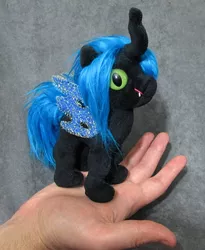 Size: 532x650 | Tagged: artist:voodoo-tiki, changeling, derpibooru import, doll, irl, nymph, photo, plushie, queen chrysalis, safe, toy