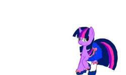 Size: 801x481 | Tagged: artist needed, clothes, derpibooru import, flockdraw, safe, schoolgirl, shoes, skirt, socks, twilight sparkle