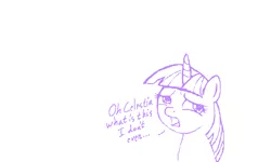 Size: 801x481 | Tagged: safe, artist:hipster-ponies, derpibooru import, twilight sparkle, pony, flockdraw, horn, wat