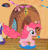 Size: 296x308 | Tagged: safe, derpibooru import, screencap, pinkie pie, rarity, secret of my excess, animated, balloon, bouncing, gif, image, jumping, magic, offscreen character, pronking, solo, telekinesis