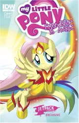 Size: 300x465 | Tagged: safe, derpibooru import, idw, official, fluttershy, pony, comic, cover, idw advertisement, jetpack comics, official comic