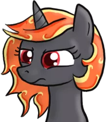 Size: 228x263 | Tagged: safe, derpibooru import, oc, oc:incendia, unofficial characters only, pony, unicorn, fanfic, fanfic:antipodes, solo