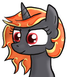 Size: 235x270 | Tagged: safe, derpibooru import, oc, oc:incendia, unofficial characters only, pony, unicorn, fanfic, fanfic:antipodes, animated, solo
