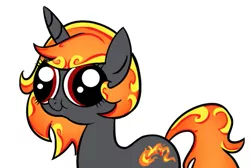Size: 609x409 | Tagged: safe, derpibooru import, oc, oc:incendia, unofficial characters only, pony, unicorn, fanfic, fanfic:antipodes, googly eyes, hey you, solo