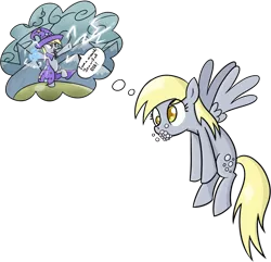 Size: 1024x988 | Tagged: safe, artist:miketheuser, derpibooru import, derpy hooves, pegasus, pony, 5 second films, bubble, female, mare, solo, wizard