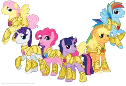 Size: 3272x2224 | Tagged: applejack, applejack (male), armor, armorarity, artist:jaquelindreamz, bubble berry, butterscotch, derpibooru import, dusk shine, elements of harmony, elusive, fantasy class, fluttershy, knight, male six, mane six, pinkie pie, rainbow blitz, rainbow dash, rarity, rule 63, safe, twilight sparkle, warrior