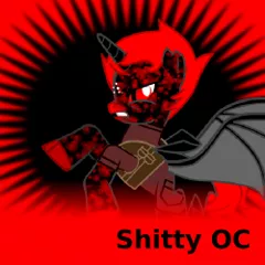 Size: 250x250 | Tagged: 9000 hours in pony creator, artist:ze, derpibooru import, edgy, familiar, joke, meta, oc, red and black oc, safe, spoilered image joke, text, truth, unofficial characters only, vulgar