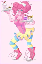 Size: 900x1350 | Tagged: anthro, artist:justicebustedus, derpibooru import, human facial structure, pinkie pie, safe