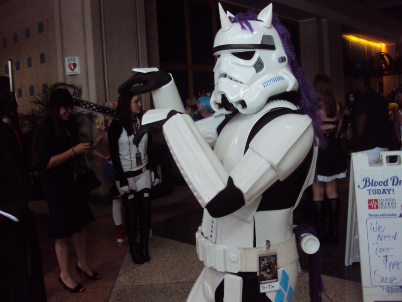 Size: 2592x1944 | Tagged: artist needed, safe, artist:spartan049820, derpibooru import, rarity, human, unicorn, cosplay, crossover, custom, ears, horn, irl, irl human, photo, star wars, stormtrooper