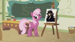 Size: 1280x720 | Tagged: cheerilee, cheerilee's clipboard meme, derpibooru import, exploitable meme, meme, minamimoto sho, ponyville schoolhouse, safe, the world ends with you