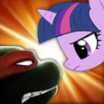 Size: 115x115 | Tagged: derpibooru import, leonardo, safe, teenage mutant ninja turtles, twilight sparkle