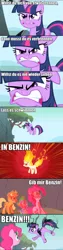 Size: 600x2386 | Tagged: angry, applejack, benzin, derpibooru import, german, lyrics, metal, pinkie pie, rammstein, rapidash twilight, safe, song reference, spike, twilight sparkle