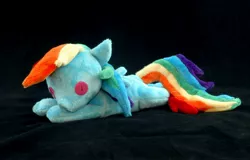 Size: 2184x1395 | Tagged: safe, artist:whiteheather, derpibooru import, rainbow dash, pegasus, pony, beanie (plushie), female, irl, mare, photo, plushie, solo