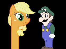 Size: 900x675 | Tagged: applejack, artist:scottorego, derpibooru import, nope, safe, weegee