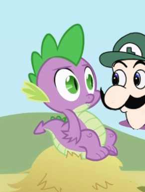 Size: 291x386 | Tagged: derpibooru import, dragon, edit, edited screencap, male, safe, screencap, spike, weegee