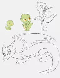 Size: 550x711 | Tagged: age progression, artist:queencold, baby dragon, derpibooru import, dragon, dragoness, dragon oc, oc, oc:jade, safe, unofficial characters only