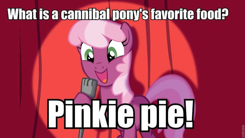 Size: 960x540 | Tagged: cheerilee, cheerilee pun, derpibooru import, exploitable meme, joke, meme, pinkie pie, pun, safe