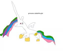 Size: 1022x828 | Tagged: comic sans, derpibooru import, ms paint, princess celestia, safe, solo, stylistic suck